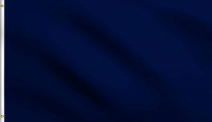 DMSE Solid Navy Blue Flag, 3x5 Flag, UV Resistant, Fade Resistant Material with Metal Grommets (3ft x 5ft), (Polyester), (Navy Blue)