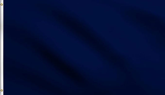 DMSE Solid Navy Blue Flag, 3x5 Flag, UV Resistant, Fade Resistant Material with Metal Grommets (3ft x 5ft), (Polyester), (Navy Blue)