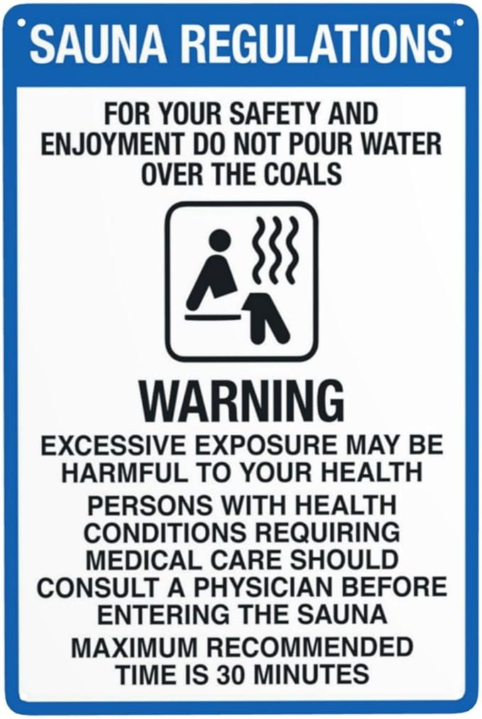 Aluminum Warning Sign, Vintage Style, 8 X 12 Inches