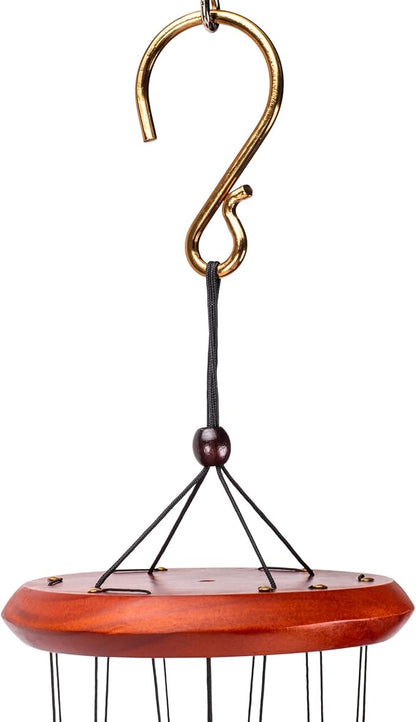 Napco Loving Father Caramel Brown Bereavement 35 x 5 Metal Outdoor Wind Chime Noisemaker