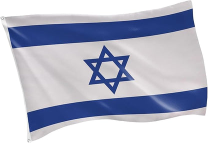 Evergreen Israel Flag 3x5 Outdoor Double Sided, National Flags for Outside with Grommets, Israeli 3-Ply Banners for Garden Patio, Indoor Wall Decor for Room, Works with Standard Estate Flag Poles