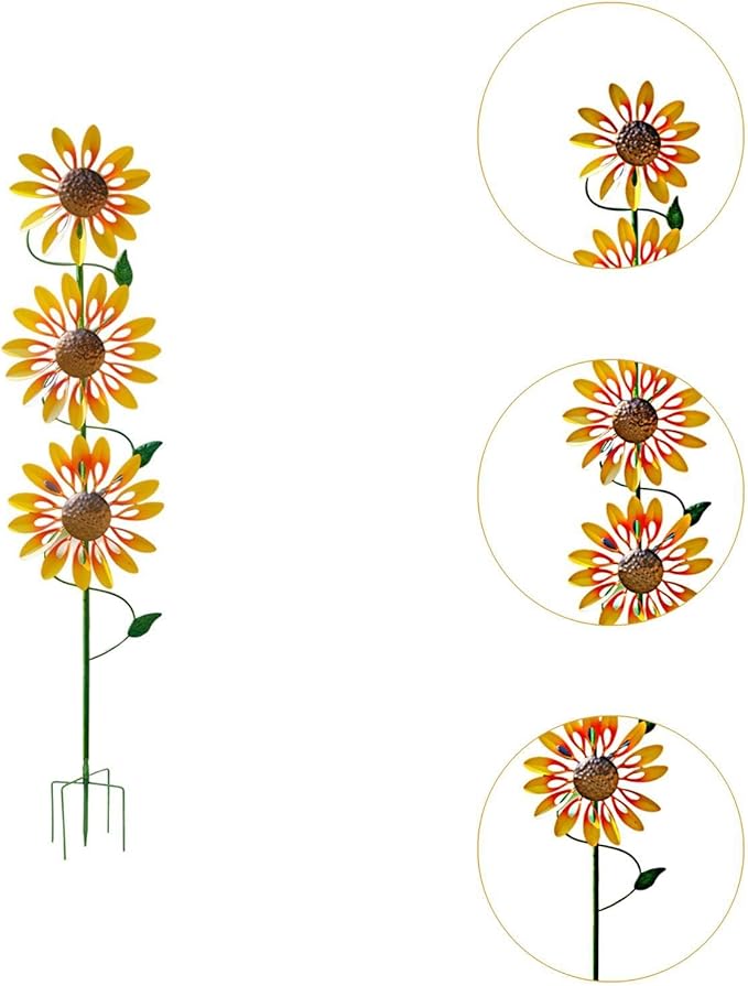 Wind Artistic Metal Garden Sculpture for Yard Art Lawn