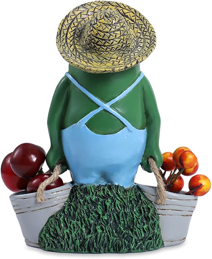 SisBroo Frog Garden Decor, Frogs Garden Statue for Yard, Garden, Indoor Outdoor Decoration and Housewarming Gift