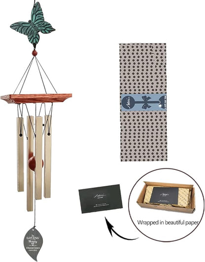 ASTARIN Memorial Custom Wind Chimes for Loss of Loved One, Wind Chimes for Patio Yard Decor, 24'' (condolences-10)