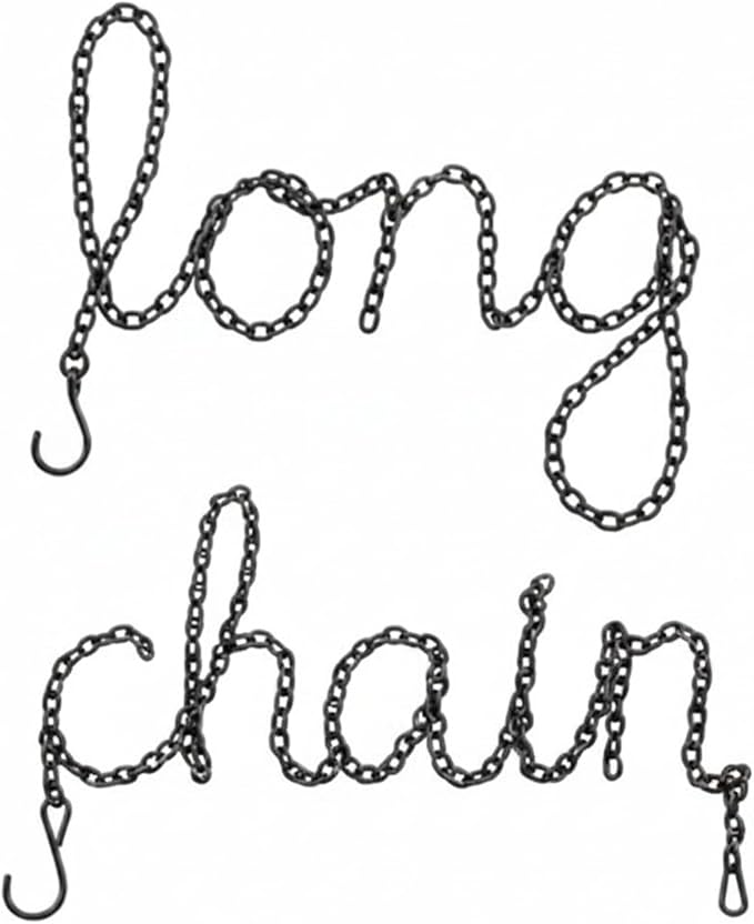 EBOOT 2 Pcs Hanging Chain for Bird Feeders, Planters, Lanterns and Ornaments (35 Inch,Black)
