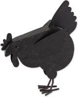Zingz & Thingz Galvanized Metal Collection Country Farmhouse Animal Garden Sculpture, 11.25x3.75x14.5, Hen with Chicks