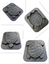 Stepping Stone Mold Turtle Shaped Concrete Cement Mould DIY Walk Maker Path Maker Mold for Garden Lawn Driveway Paving Paver Black
