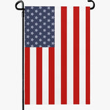 4th of July American Garden Flags 12x18 Inch Double Side Patriotic USA Independence Day Yard Flag for Outside Blue Red Decorations for Garden Party