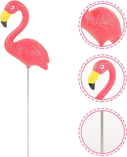 Alasum Resin Flamingo Lawn Ornament with Detachable Legs Weather-Resistant Garden Statue for Outdoor Decor Miniature Landscape Home and Office Decoration