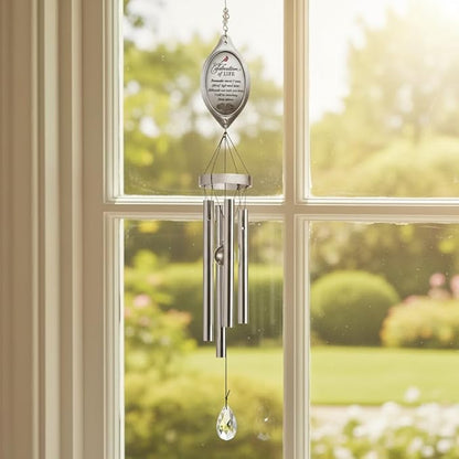 Celebration of Life Memorial Wind Chime/Sympathy Wind Chimes in Loving Memory of Loved One - Ideal Sympathy Gift with Cardinal/Bereavement Gift/Condolence Token That Lasts Longer Than Flowers