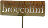 Classic Metal Garden Markers 19 Inches Tall (broccolini, Naturally Rusted)