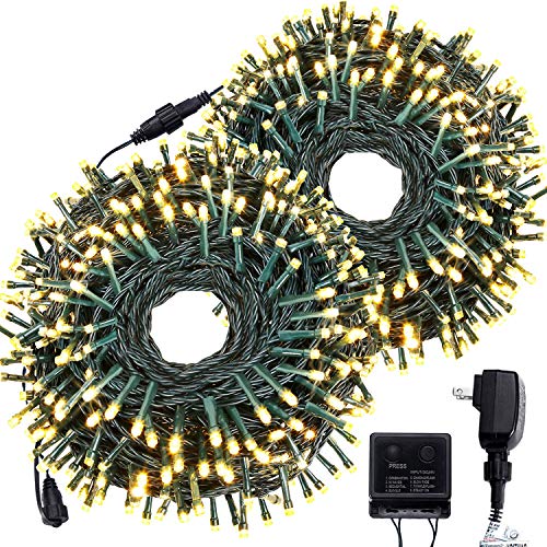COSFLY Outdoor Christmas String Lights 209ft 600 LED - UL Certified