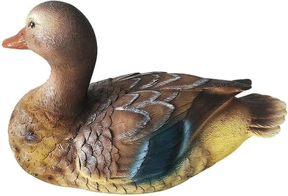 Garden Statues Pond Floating Duck Sculpture Creative Resin Duck Statue Realistic Duck Decoy for Fish Tank Garden Animal Cute Outdoor Yard Ornaments Decor