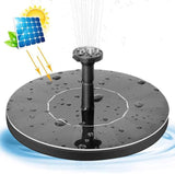 Solar Bird Bath Fountain Pump with 3 Nozzles Floating Water Feature for Garden Pond Pool Fish Tank Outdoor Solar-Powered Spray Pump