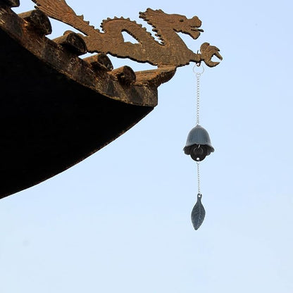 YARNOW Wind Chime Meditation Bells Chimes Maple Leaf Wind Tubes Metal Wind Bell Chimes Leaf Garden Chimes Bell Wind Fortune Hanging Bell Outdoor Chime Japanese-Style Iron Windmill Baby