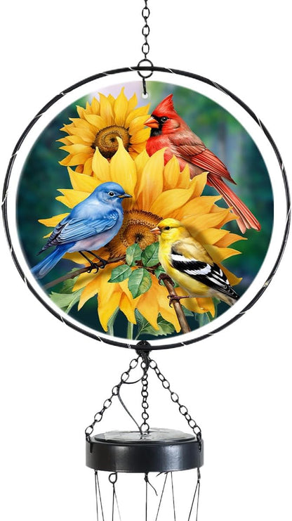 Briarwood Lane Birds in the Garden Illuminated Wind Chime