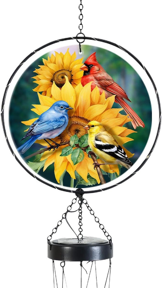 Briarwood Lane Birds in the Garden Illuminated Wind Chime