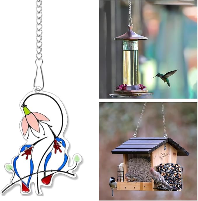 10pcs 20inch Stainless Steel Hanging Chains for Stained Glass Panels,Silver 304 Stainless Steel Hanging Chain Window Art Decor,For Stained Glass,Suncatchers,Window, Garden, Patio Outdoor Decor