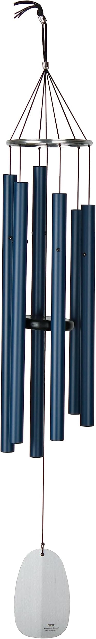 Woodstock Wind Chimes for Outside, Outdoor Decor, Garden and Patio Decor, Front Porch Decor 44" Decorative Bells of Paradise Wind Chime Pacific Blue (BPLPB)