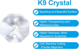 PATIKIL K9 Crystal Octagon Beads 2 Holes Pendants, 60 Pack 12mm Chandelier Prisms Parts Ornaments Hanging Beads for DIY Arts Crafts Decoration, Clear