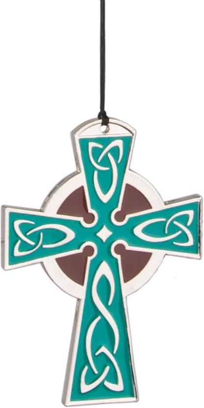 Woodstock Wind Chimes Garden Decor for Outside Outdoor Patio Décor, Front Porch Décor, 17" Woodstock Celtic Chime Celtic Cross Wind Chime, Inspirational Wind Chimes (WCCC)