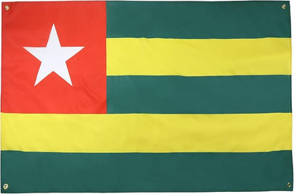 AZ FLAG Togo Flag 150 x 90 cm with 4 Eyelets for Balcony or Wall