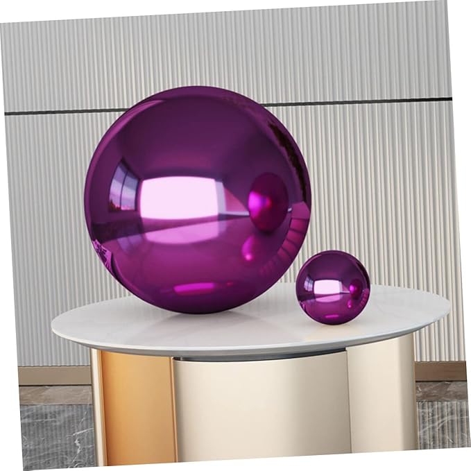 Stainless Steel Reflective Gazing Globe Shiny Mirror Finish Garden Decor Weather Resistant Metal Sphere for Outdoor Ornamentation and Patio Accents