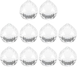 M METERXITY 10-Pack Crystal Ball Prisms, 24mm/0.94 Inch Chandelier Pendant Maker Hanging Crystals Chandelier Prisms for Home/Windows/Garden/DIY Decoration[Clear]