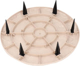 Yosoo 39.9cm Round Step Stones, 6 Ground Stakes, Decorative Landscaping Projects, Outdoor, Sidewalk, Garden Stepping Stones (Round)