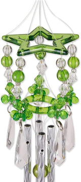 Gifts & Decor Leafy Green Hummingbirds Acrylic and Metal Wind Chime