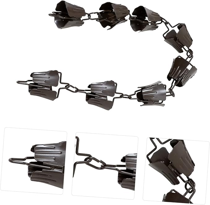MERRYHAPY 1m Beautiful Petal Rain Chain Art Rain Chain Bell Decor for Gutter Decorative Downspout