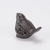 Cast Iron Bird Sculpture Outdoor Statue Hollow Carved Bird Tabletop Decor Figurines,Creative Animal Statues Indoor Outdoor Garden Home Decoration
