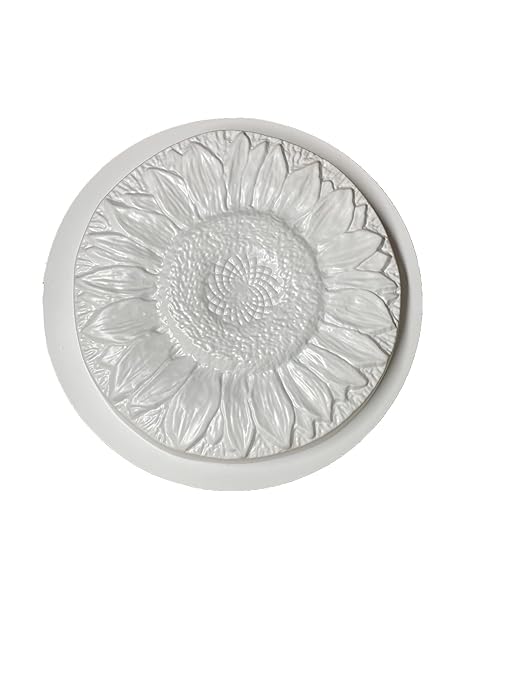 Sunflower Stepping Stone Mold, Concrete Stepping Stone Mold, Garden Decor Mold, 15.5" Round ***NOT A Finished Stone***