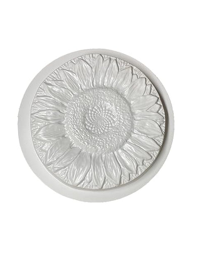 Sunflower Stepping Stone Mold, Concrete Stepping Stone Mold, Garden Decor Mold, 15.5" Round ***NOT A Finished Stone***