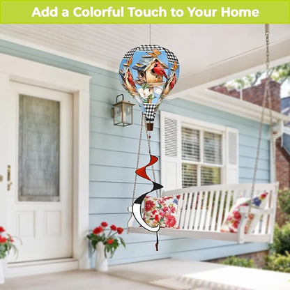 Briarwood Lane Bless This Home Cardinal Hot Air Balloon Spinner