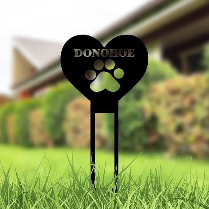 Golden Retriever Loss Metal Memorial Stakes,Custom Memorial Metal Sign with Name Year,Pet Grave Marker Ornament for Cemetery,Golden Retriever Dog Metal Plaque,Pet Loss Sympathy Gifts