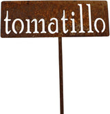 Classic Metal Garden Markers 19 Inches Tall (tomatillo, Naturally Rusted)