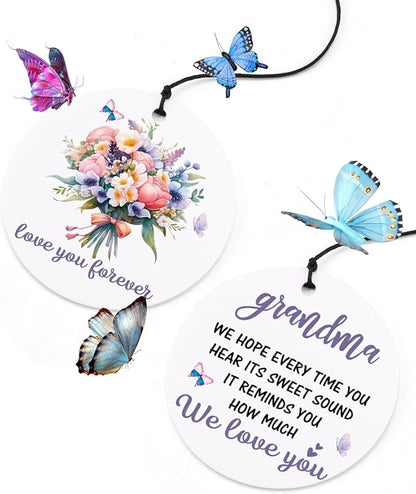 BeauGift Gifts for Grandma, Wind Chimes Grandma Birthday Gifts, Mothers Day Windchime Gift, Home Decor Keepsake for Grandmother Nana Gigi Granny from Granddaughter Grandson