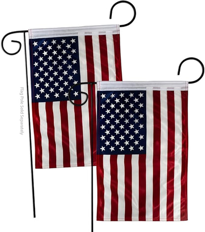 American Flags For Outside House 2 Pcs Pack 911 Wall Hanging Decor Home Independence Day Memorial Cemetery Decoration For Grave Yard Sign 4th Of July Poster Canvas US Flag USA Poster Gifts
