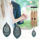 ASTARIN Personalized 20th 50th Anniversary Wind Chime, Happy Anniversary Wedding Valentine's Day Gift for Wife Husband Men Women Sister, Keepsake Decorations for Parents Couples(Produced in USA)