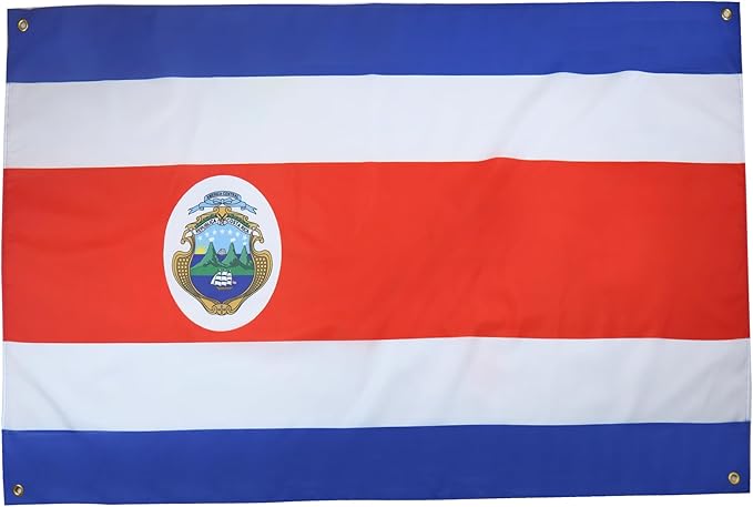 AZ FLAG Costa Rica Flag 150 x 90 cm with 4 Eyelets Costa Rican Flag for Balcony or Wall