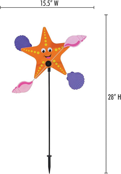In the Breeze 2563 Starfish Whirligig Wind Spinner for Your Yard or Garden