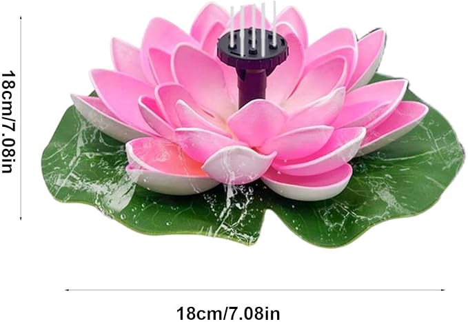 Solar Fountain Bird Bath - Stunning Pond Fountain, Unique Shape | Versatile Water Fountain with Nozzles, Excellent Option for Beautifying Outdoor Areas, Pools, and Encouraging Wildlife Visit