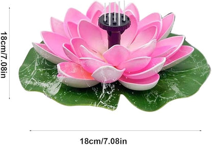Solar Fountain Bird Bath - Stunning Pond Fountain, Unique Shape | Versatile Water Fountain with Nozzles, Excellent Option for Beautifying Outdoor Areas, Pools, and Encouraging Wildlife Visit