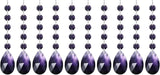 PATIKIL Teardrop Crystal Chandelier Pendants Beads, 10 Pack 145mm Length 38mm Chandelier Prisms Parts Ornaments Hanging Beads for DIY Arts Crafts Decoration, Violet