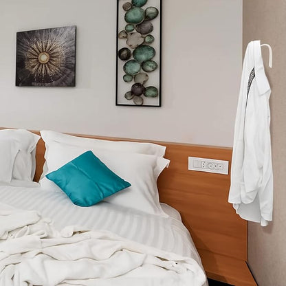 4 Inch Cast Iron Plant Hook – White Wall Mounted Plant Hanger Bracket for Hanging Baskets, Lanterns or Wind Chimes – Heavy-Duty Hook with Screws Included