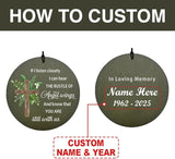 Personalized Wind Chimes, 36inch Memorial Gifts Loving Memory of Dad/Mom, Jesus Mourn Wind Chimes, Custom Name Cross Wind Chime for Loss of Loved Ones Outside (Produced in USA)