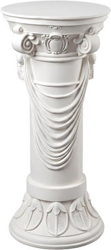 Outdoor Roman Column, MgO Stone-Look Garden Pedestal, Weather-Resistant Decorative Pillar for Porch, Patio, Yard, Wedding and Event Decor