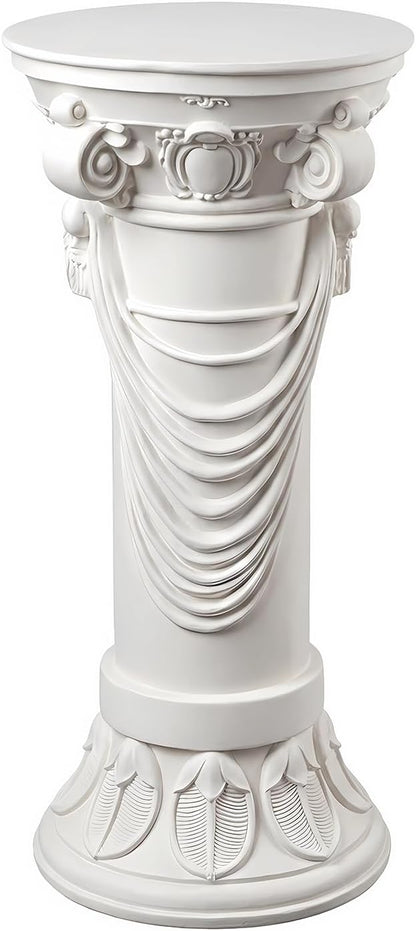 Outdoor Roman Column, MgO Stone-Look Garden Pedestal, Weather-Resistant Decorative Pillar for Porch, Patio, Yard, Wedding and Event Decor