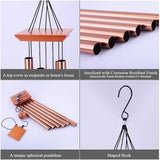 39" Deep Tone Large Wind Chimes for Outside Clearance, Memorial Sympathy Wind Chimes Outdoor for Porch Garden Yard Decor Patio,Sympathy Gifts for Loss of Loved One,Rose Golden